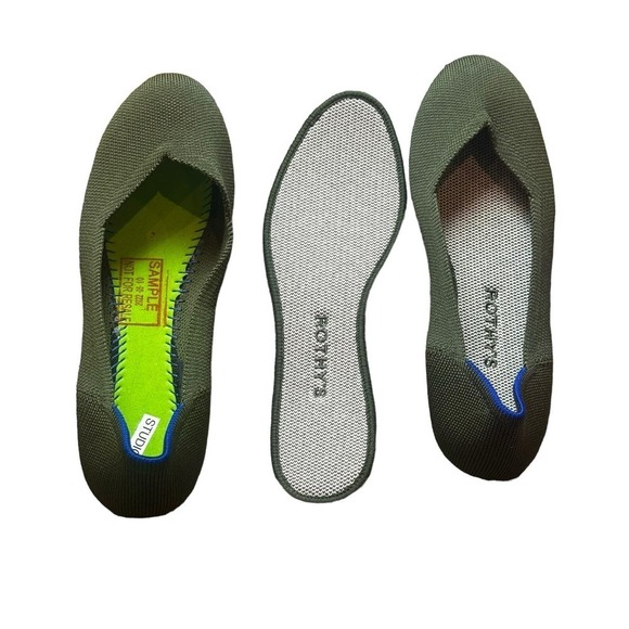 Rothy's The Round Toe Ballet in Cypress Retired Flat Slip On Size 7 NWOB. - Picture 3 of 7